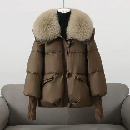 CHRISTINA® – Luxurious Fur Collar Winter Jacket